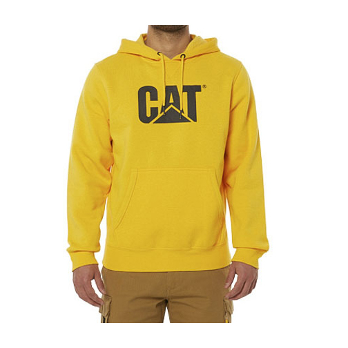 Caterpillar Clothing South Africa - Cat Men's Foundation Hooded Sweatshirt Hoodies Yellow VW5921380